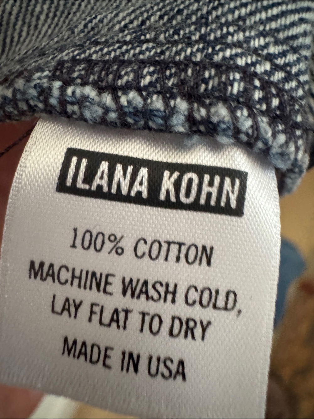 Ilana Kohn NWOT Chambray Wide Leg Crop Pants High Rise Size 8 - Picture 5 of 5